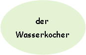 Oval: der Wasserkocher