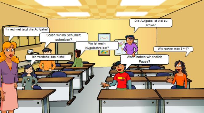 Cartoon: In der Klasse